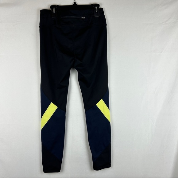 Athleta Sonar 7/8 Colorblock Tights black navy green size S - Picture 8 of 8